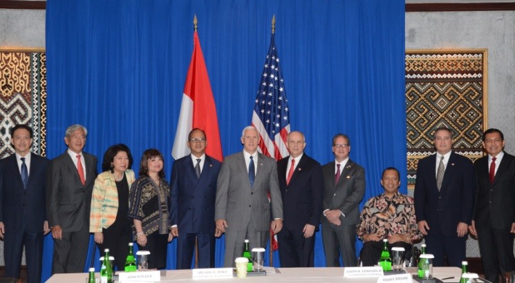 United States Vice President Mike Pence Visit to Indonesia